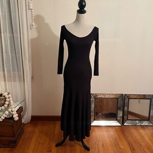 Banana Republic Brown Sculpted V- Neck Maxi Dress New with Tags Size Small